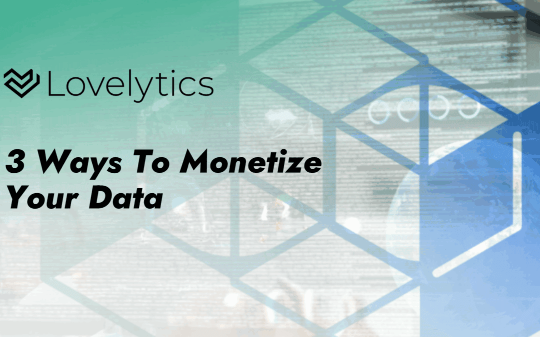 3 Ways To Monetize Your Data