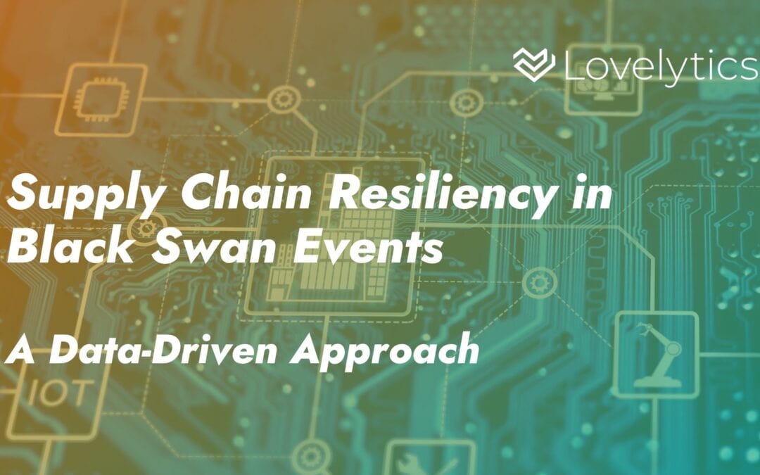 Supply Chain Resiliency in Black Swan Events: A Data-Driven Approach
